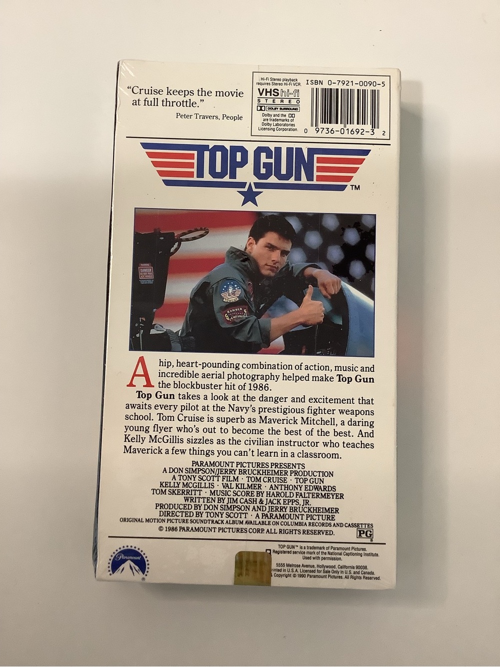 Top Gun Hi-Fi VHS Tape Movie, Vintage 1986, Original Gold Sealed Paramount NEW - Picture 8 of 9